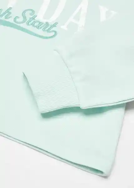 Sudadera Fresh Agua Talla 06 Niñas Mango