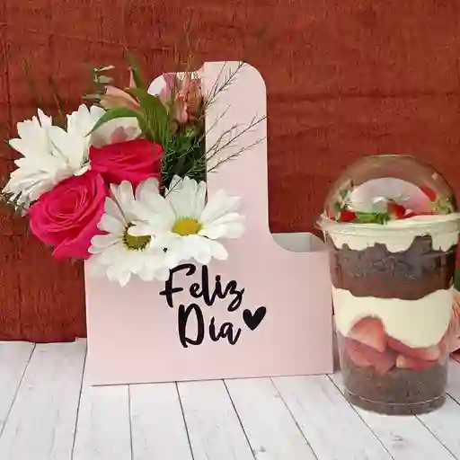 Box flores y postre