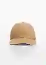 Gorra Quote6 Beige Talla 99 Mujer Mango