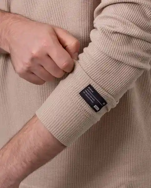 Camiseta Manga Larga Hombre Beige Ceramica Claro XXL 64862 Rifle