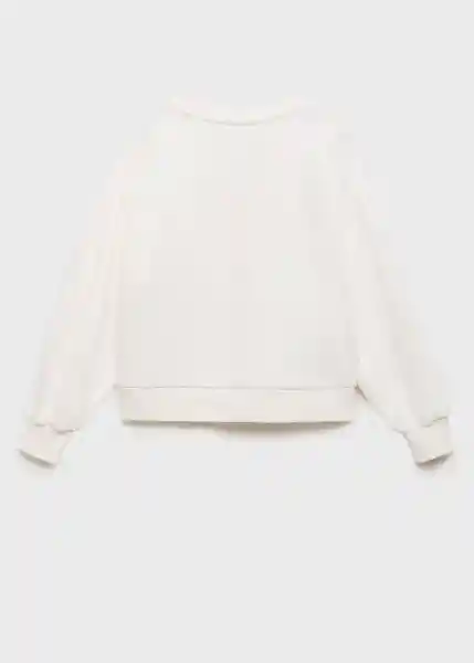 Buzo Sudadera June Off White Talla 10 Niñas Mango