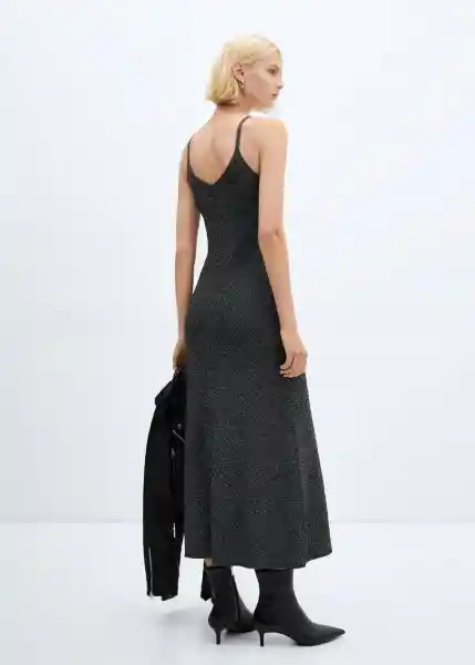 Vestido Kling Negro Talla 18 Mujer Mango