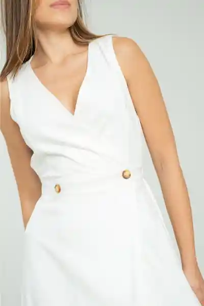 Vestido Becca Color Blanco Crudo Talla L Ragged