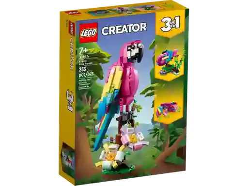Set de Construcción Loro Rosa Exótico Lego