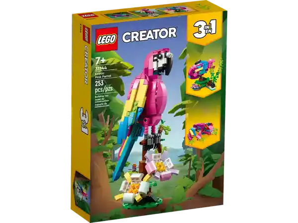 Set de Construcción Loro Rosa Exótico Lego