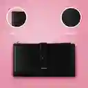 Cartera Larga Para Mujer Negro Serie Miniso