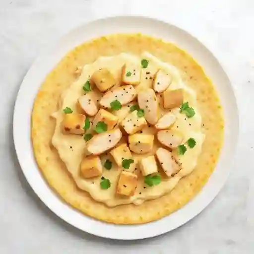 Arepa pollo cremoso