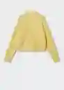 Jersey Eyre Amarillo Pastel Talla L Mujer Mango