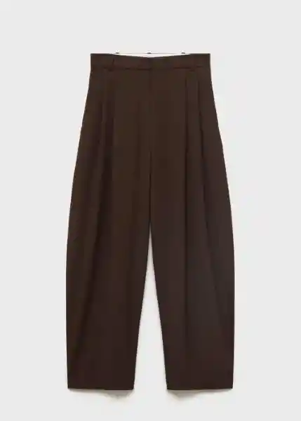 Pantalón Grace Chocolate Talla 38 Mujer Mango
