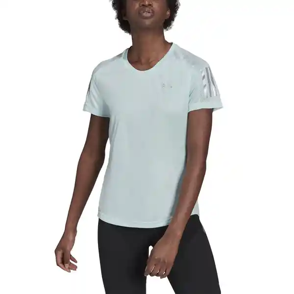 Adidas Camiseta Own The Run Tee Para Mujer Azul T.L Ref: H30046