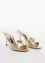 Sandalias Betty Oro Talla 39 Mujer Mango