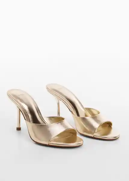 Sandalias Betty Oro Talla 39 Mujer Mango