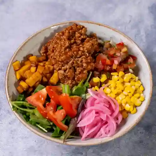 Bowl carne molida a la napolitana