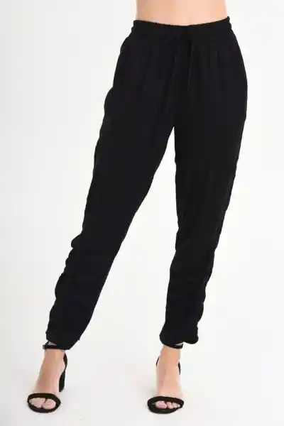 Regged Pantalón Harem Valdiri Color Negro Talla 12