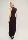 Vestido Calista Chocolate Talla M Mujer Mango