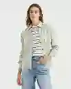 Camisa Cargo Femenino Gris Abadía Medio Talla S Chevignon