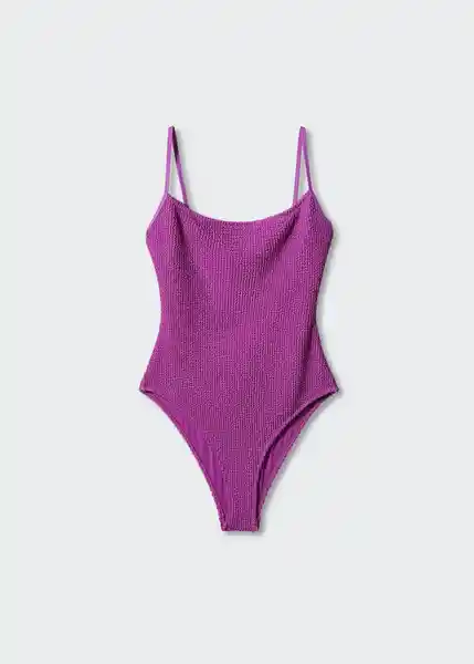 Vestido Bañador Ocean1 Morado Talla S Mujer Mango