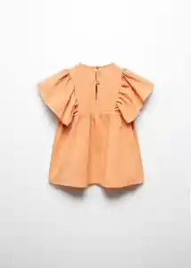 Vestido Modena Mandarina Talla 97 Niñas Mango