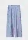 Pantalón Life Azul Talla 18 Mujer Mango