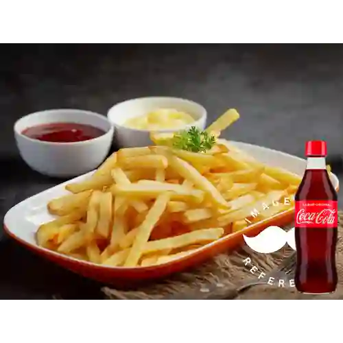 Combo Papa a la Francesa +Cocacola Orig 350ml