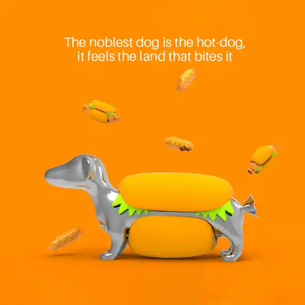 Metalmorphose Llavero Hotdog