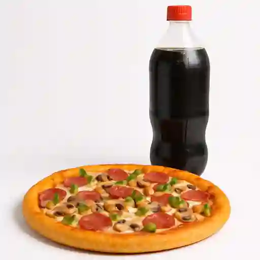 Combo Pizza Mediana y Gaseosa 1 L
