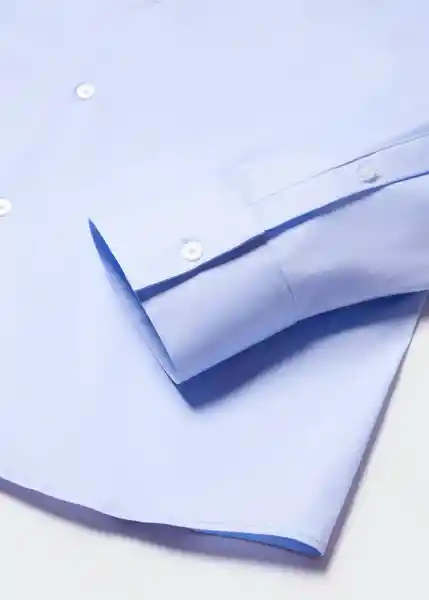 Camisa Emotion Celeste Talla XL Hombre Mango