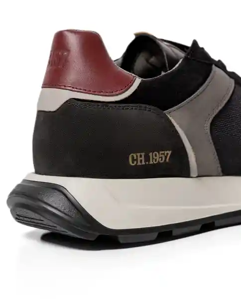 Tenis Runner Crack Negro Sombrio Ultraoscuro 39 Chevignon