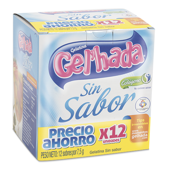 Gelatina sin Sabor Gel'hada® de 500g - Levapan - Colombia
