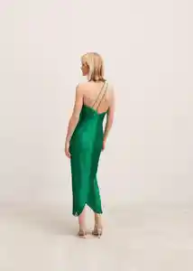 Vestido Flecha Verde Talla M Mujer Mango