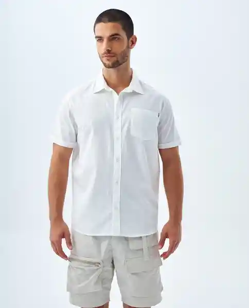 Camisa Hombre Blanco Talla L 819f005 Americanino