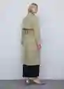 Abrigo Trench Dulce Beige Talla 24 Mujer Mango