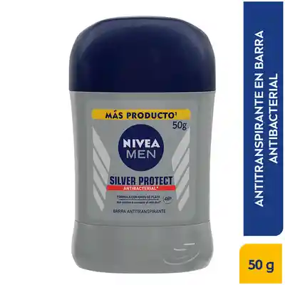 Nivea Men Desodorante en Barra Antibacterial Silver Protect 