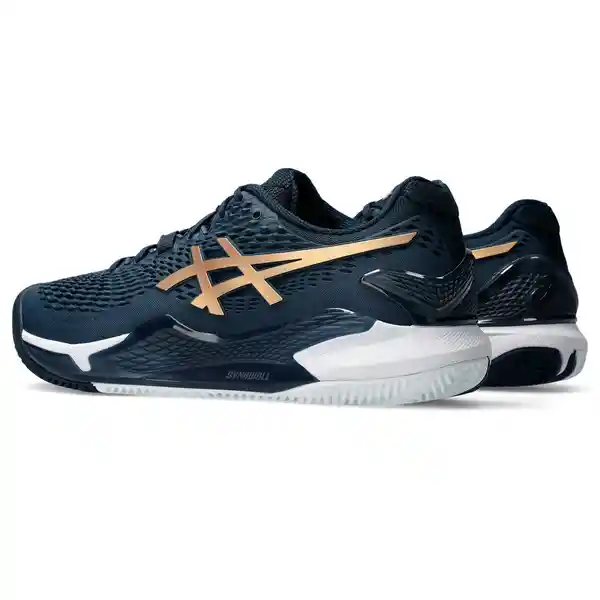 Asics Zapatos Gel-Resolution 9 Clay Para Hombre Azul Talla 9