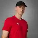 Adidas Camiseta Manga Corta Adizero e Correr Rojo Talla S