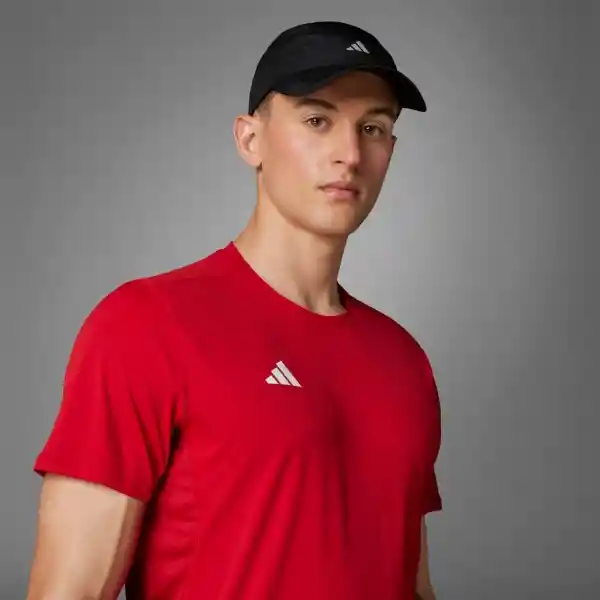 Adidas Camiseta Manga Corta Adizero e Correr Rojo Talla S