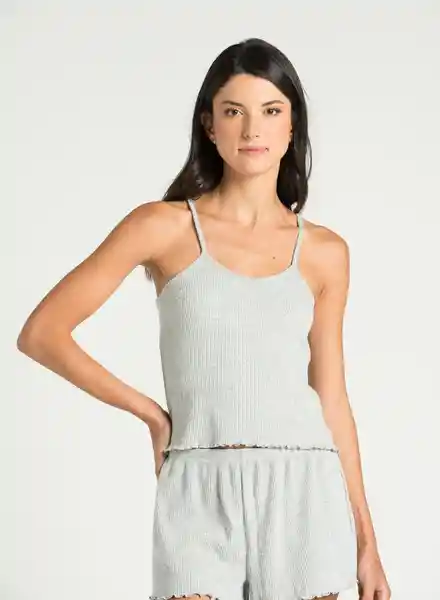 Camiseta de Pijama Sisa Gris Jaspe Talla L