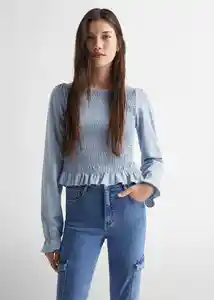 Jean Cargo Del Tejano Medio Talla 21 Teen Niñas Mango