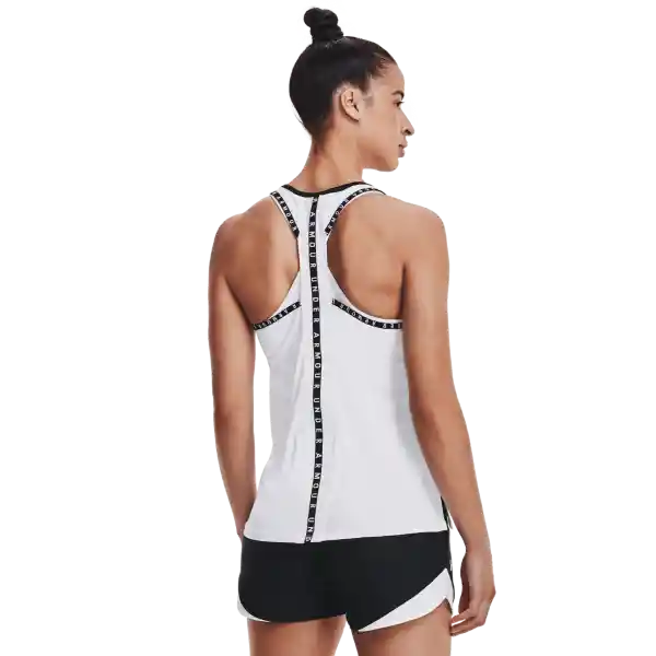 Under Armour Polera Knockout Tank Blanco Para Mujer Talla SM