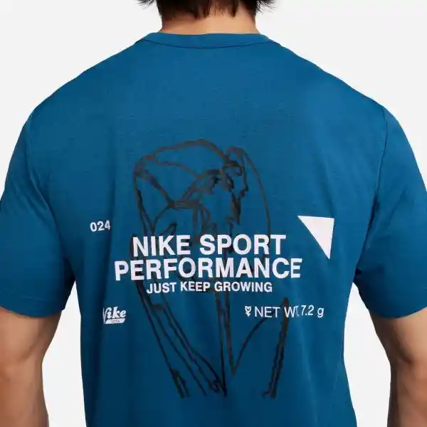 Nike Camiseta Uv Hyverse Gx Para Hombre Azul Talla M