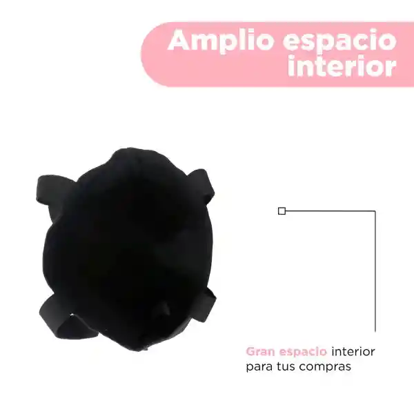 Bolso de Compras Arcoiris my Stuff Negro Miniso