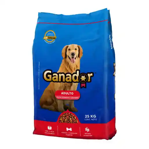 Ganador Alimento Para Perro Adulto Razas Medianas y Grandes