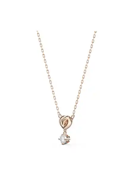 Swarovski Collar Lifelong Heart Pendant White Rose