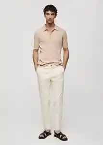 Pantalón Dublino Off White Talla 38 Hombre Mango