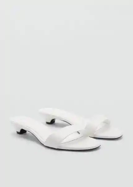 Sandalias Ana1 Blanco Talla 39 Mujer Mango