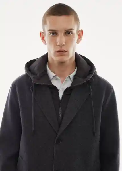 Abrigo Train Gris Talla XS Hombre Mango
