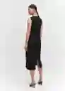 Vestido Fertina Negro Talla S Mujer Mango