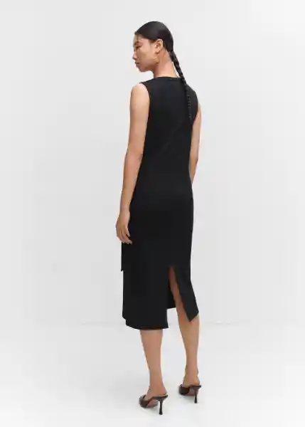 Vestido Fertina Negro Talla S Mujer Mango