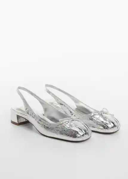 Zapatos Lago1 Plata Talla 36 Mujer Mango