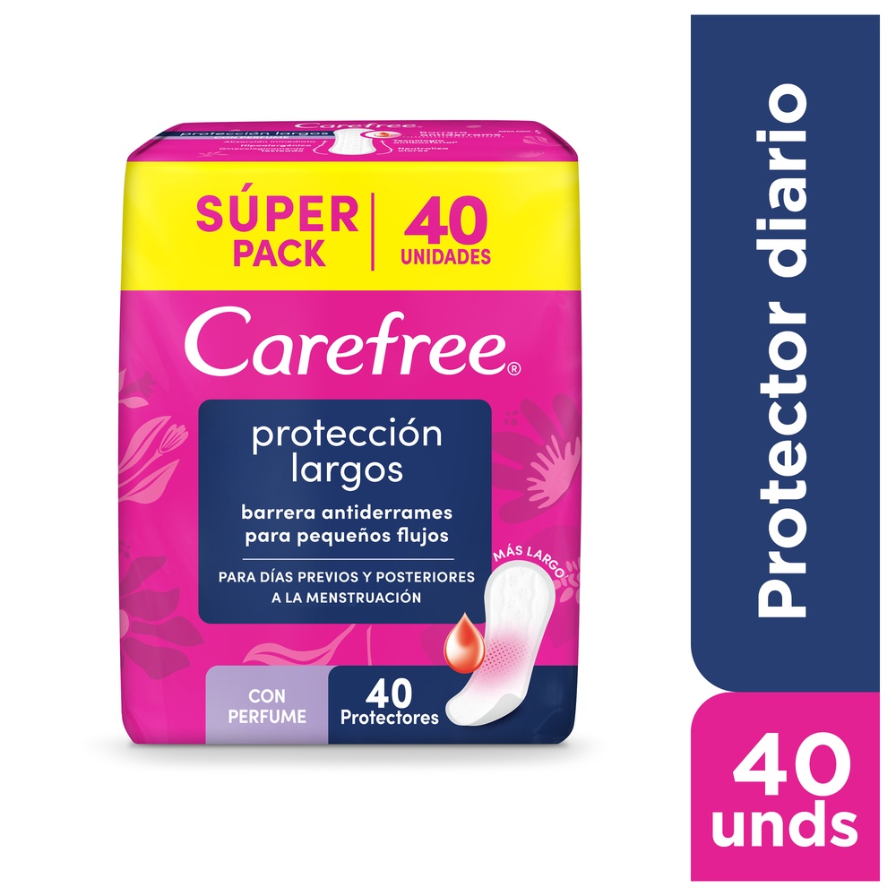 Protectores CAREFREE Protección Largos 40 UND